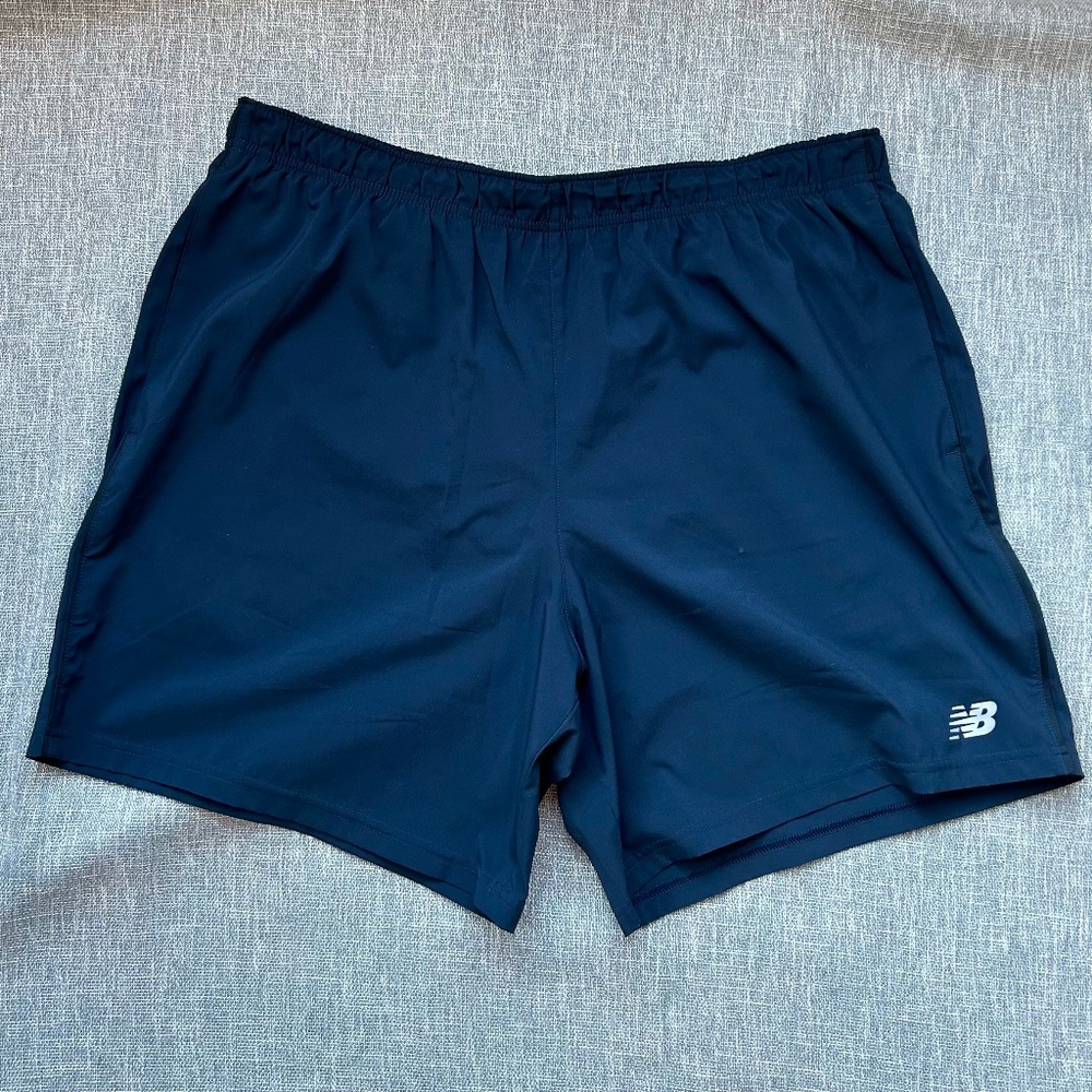 New Balance Men's Core 5" Run Shorts Navy XL - Lightweight - Lined - Quick Dry